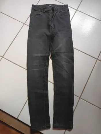 Jeans fille gris slim Gémo