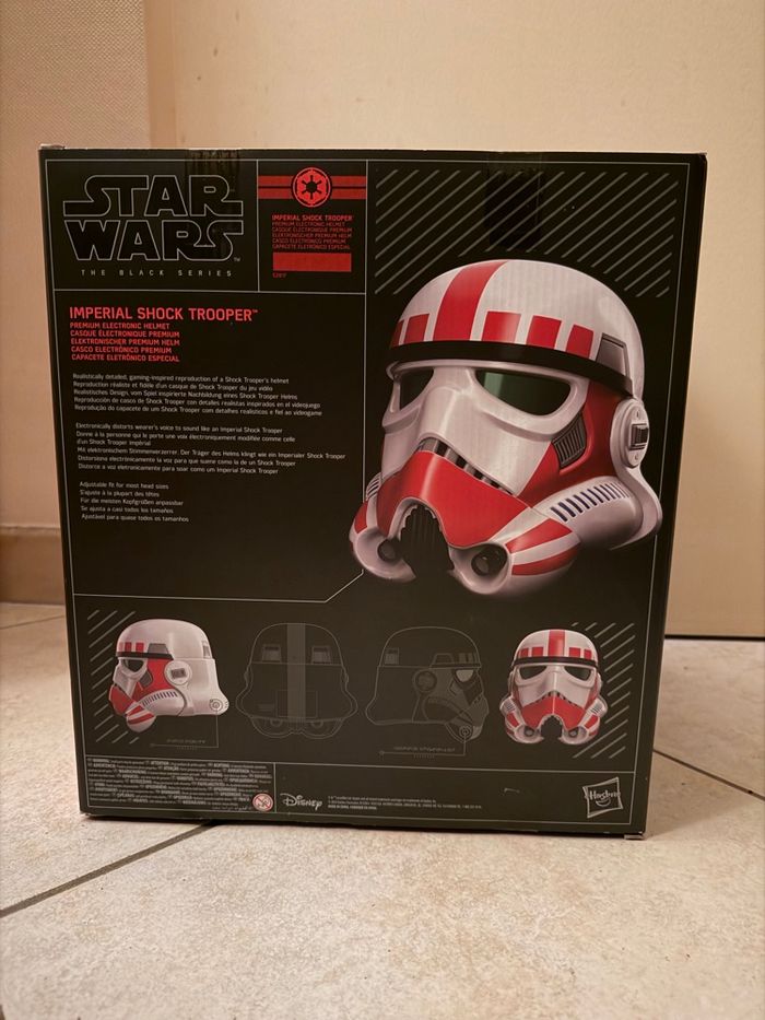 HASBRO – Star wars - Imperial Shock Trooper The Black Series Helmet. Neuf - photo numéro 4