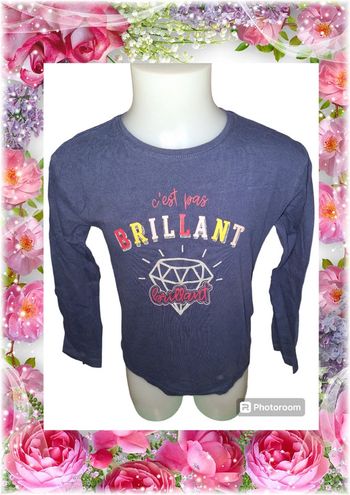 💫🌸 T-shirt imprimé manches longues pour fille 🌸💫