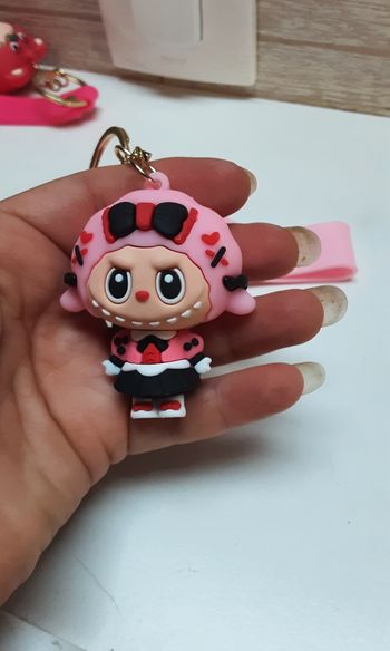 Porte clés Labubu modèle rose