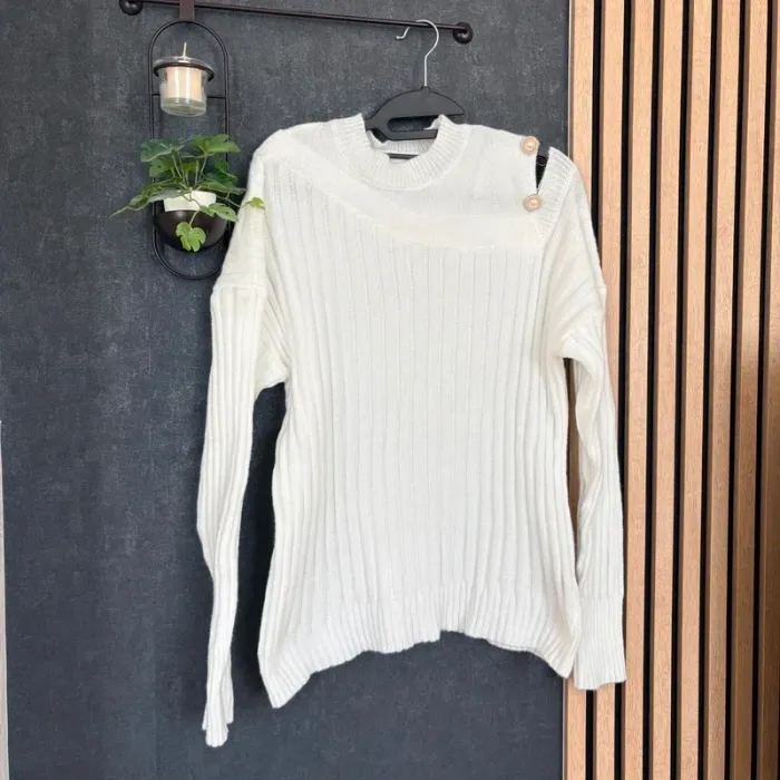 Pull blanc taille M neuf