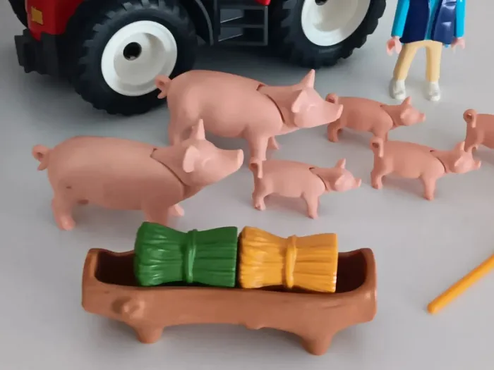 Tracteur avec fermier et cochons playmobil - photo numéro 5
