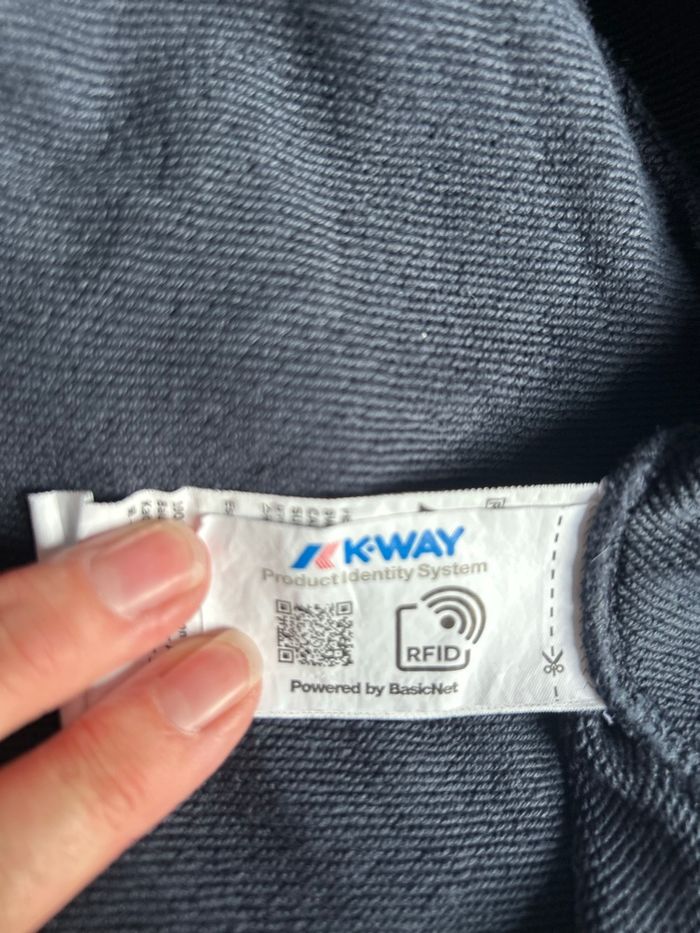 Sweat capuche marine zippé XL K-Way - photo numéro 3