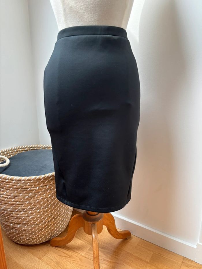 Jupe crayon noir - taille élastique - Promod - M - photo numéro 2