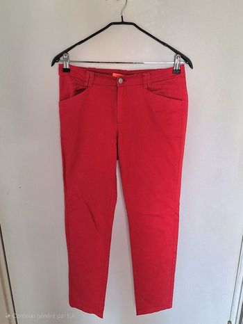 Pantalon femme mango rouge taille 38