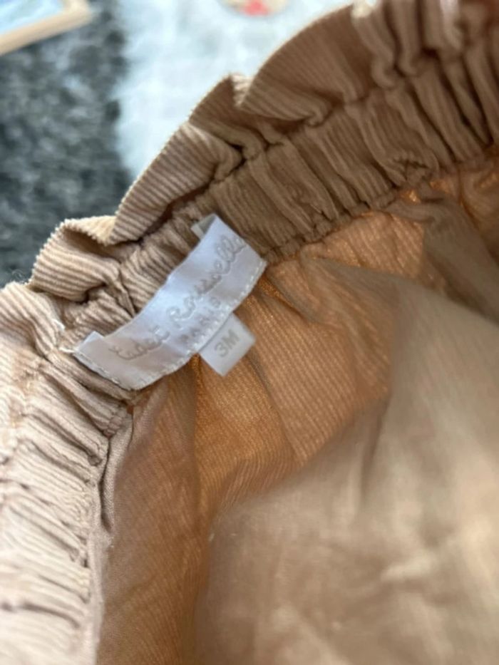 Bloomer velours marron - cadet Rousselle - 3 mois - photo numéro 4