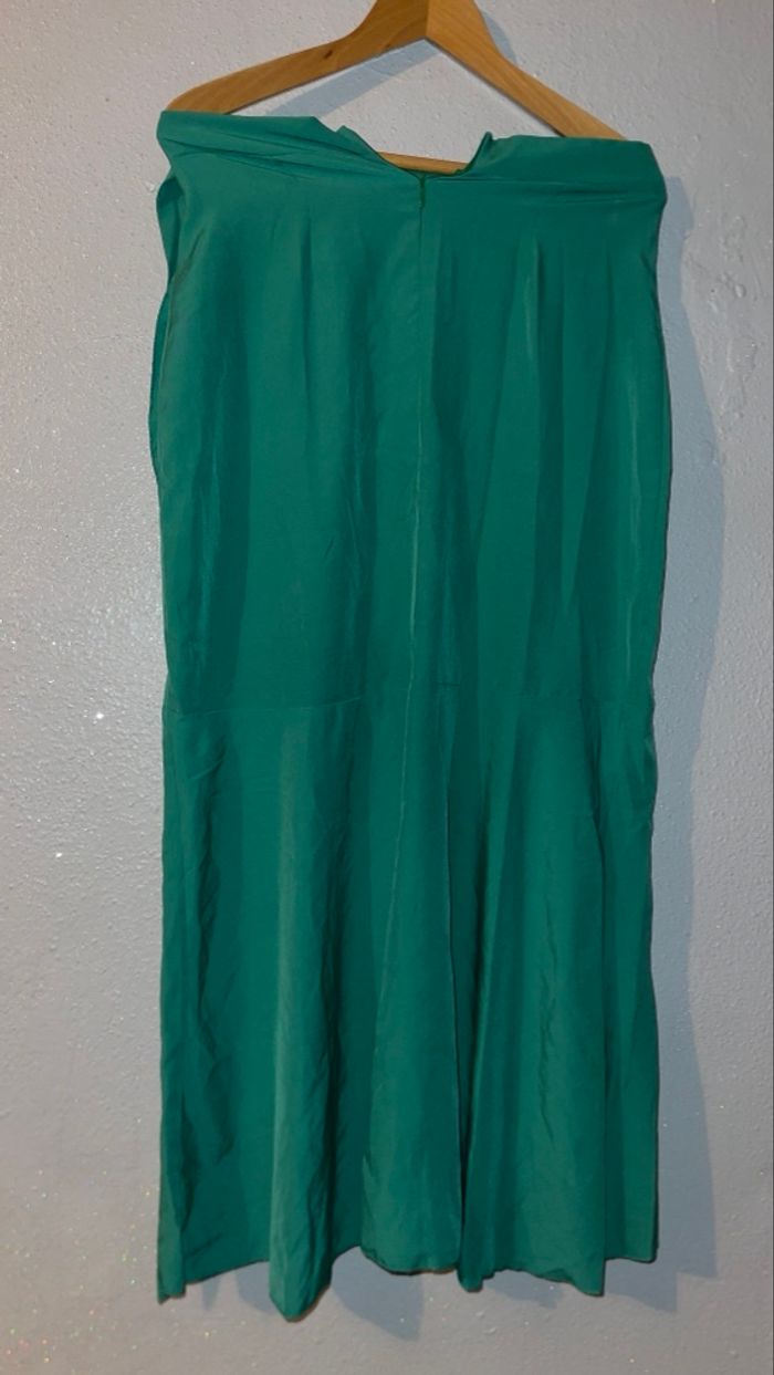 Jupe à volant longue verte - photo numéro 3