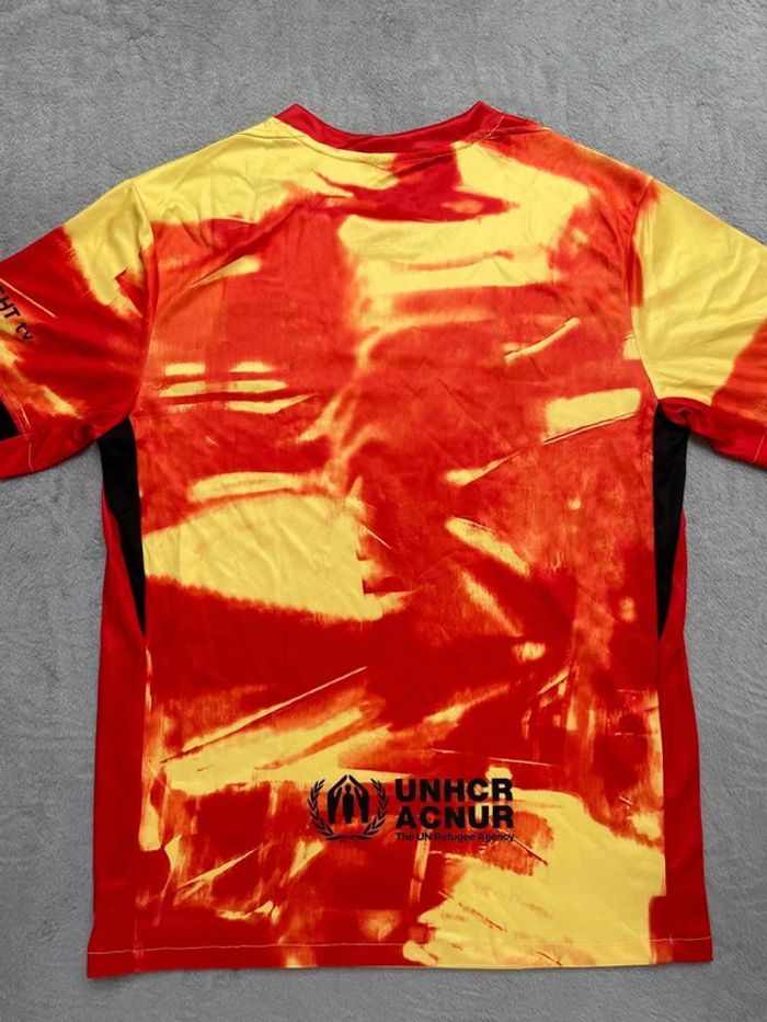 Maillot concept foot Barcelone jaune rouge édition Flamme taille M - photo numéro 9