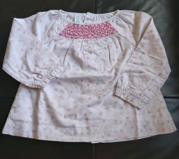 Ensemble chemisier manches longues et pantalon fille 12 mois en très bon état (78) - photo numéro 5