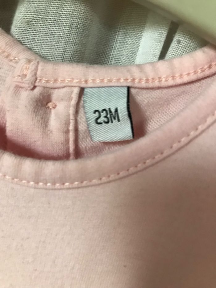 T-shirt tunique rose danseuse tutu sequins 2 ans - photo numéro 3