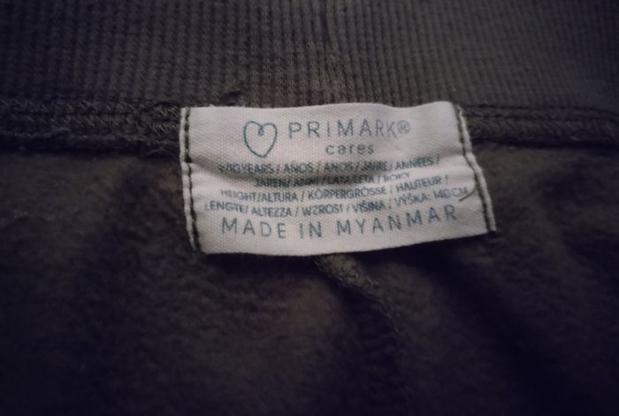 Jooging kaki cordons gris pailleté "Primark" 9/10 ans - photo numéro 2