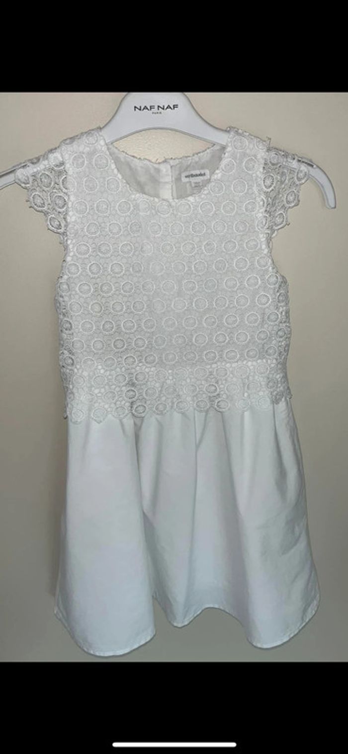 Robe vertbaudet cérémonie macramé ivoire 9 ans - photo numéro 4