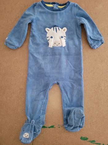 Pyjama bleu zèbre sergent major taille 18mois
