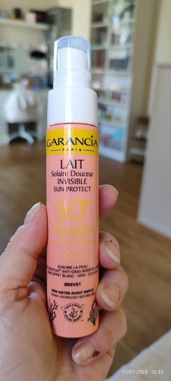 Garancia Lait Solaire douceur invisible Sun protect 50+ 50 ml