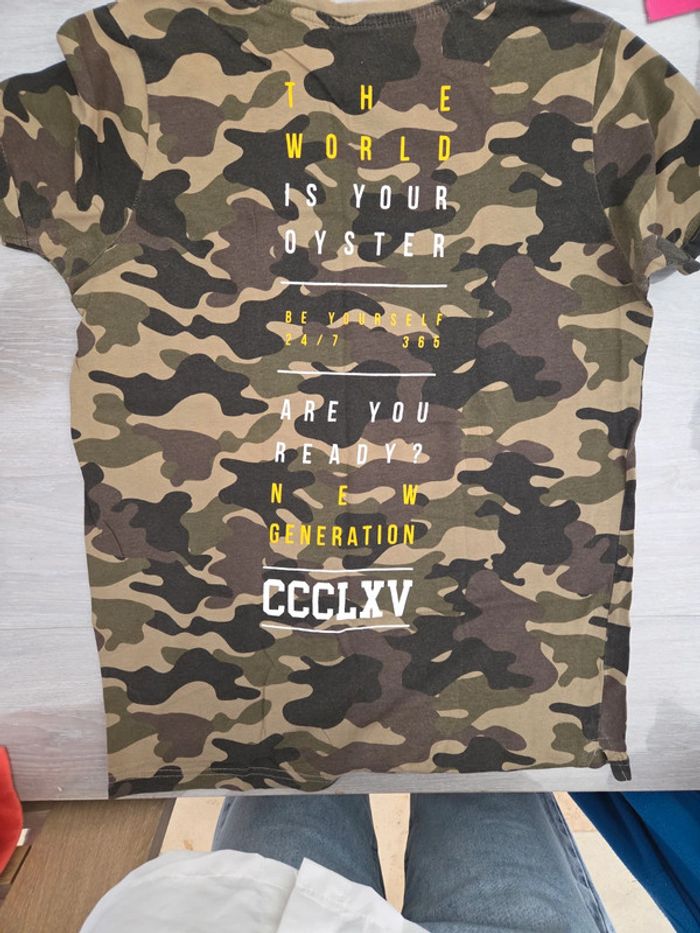 T-shirt garçon militaire T 12 / 13 ans - photo numéro 2