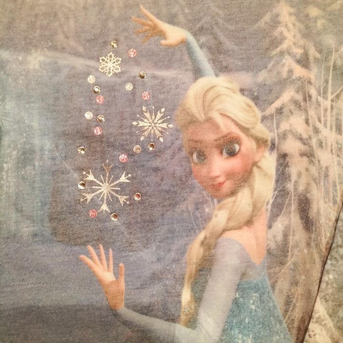 Tee-shirt reine des neiges - Disney - 5/6 ans - photo numéro 3