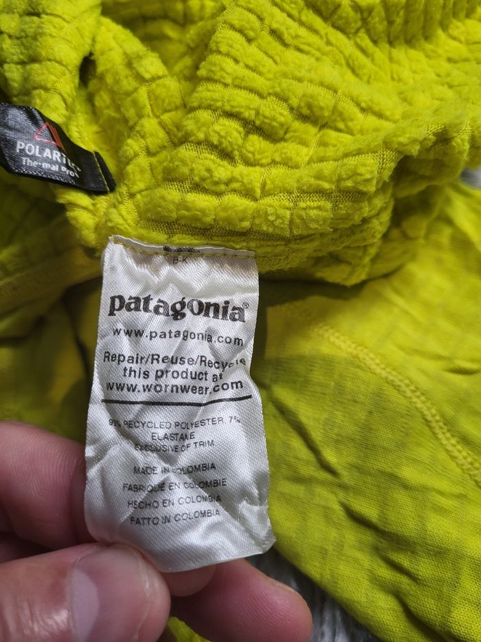 ⚡🟡 Patagonia R1 TechFace – Taille XL – Jaune Fluo (Polartec® Power Grid®) 🟡⚡ - photo numéro 3