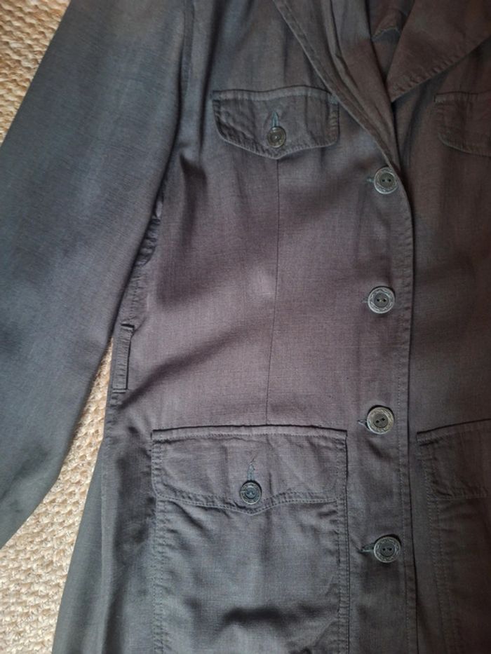 Veste saharienne contenant du lin - photo numéro 9
