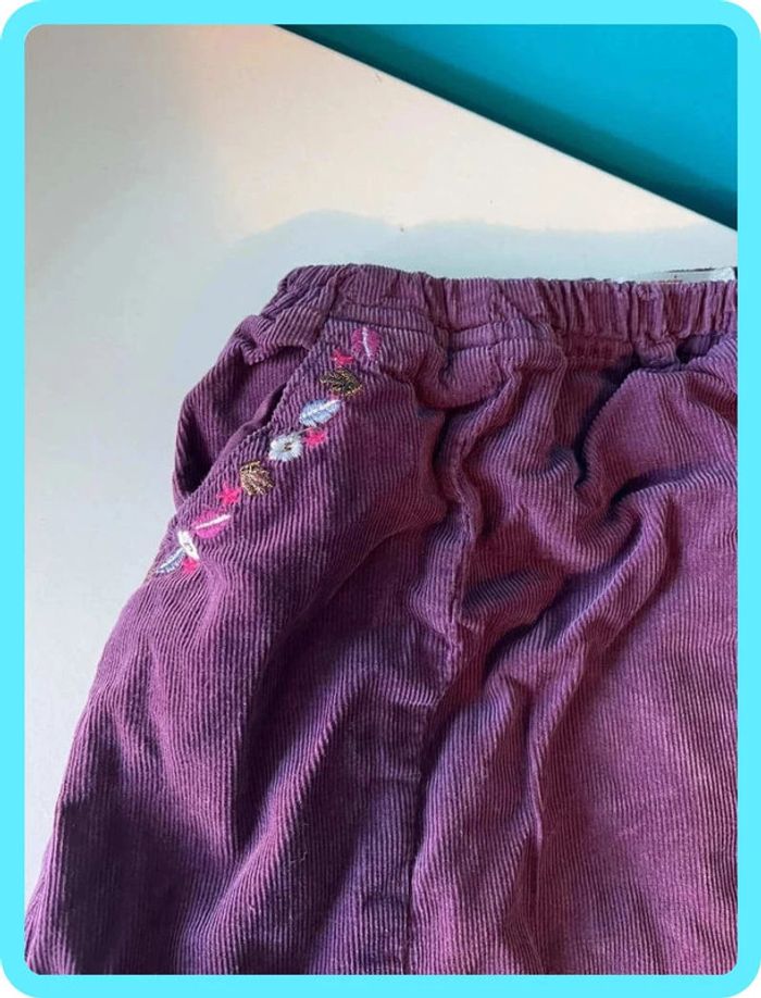 Beau sarouel en velours bébé 18mois du pareil au même - photo numéro 2