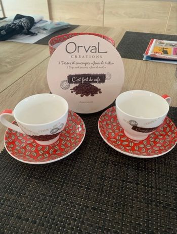 Set à thé ou café Orval en porcelaine