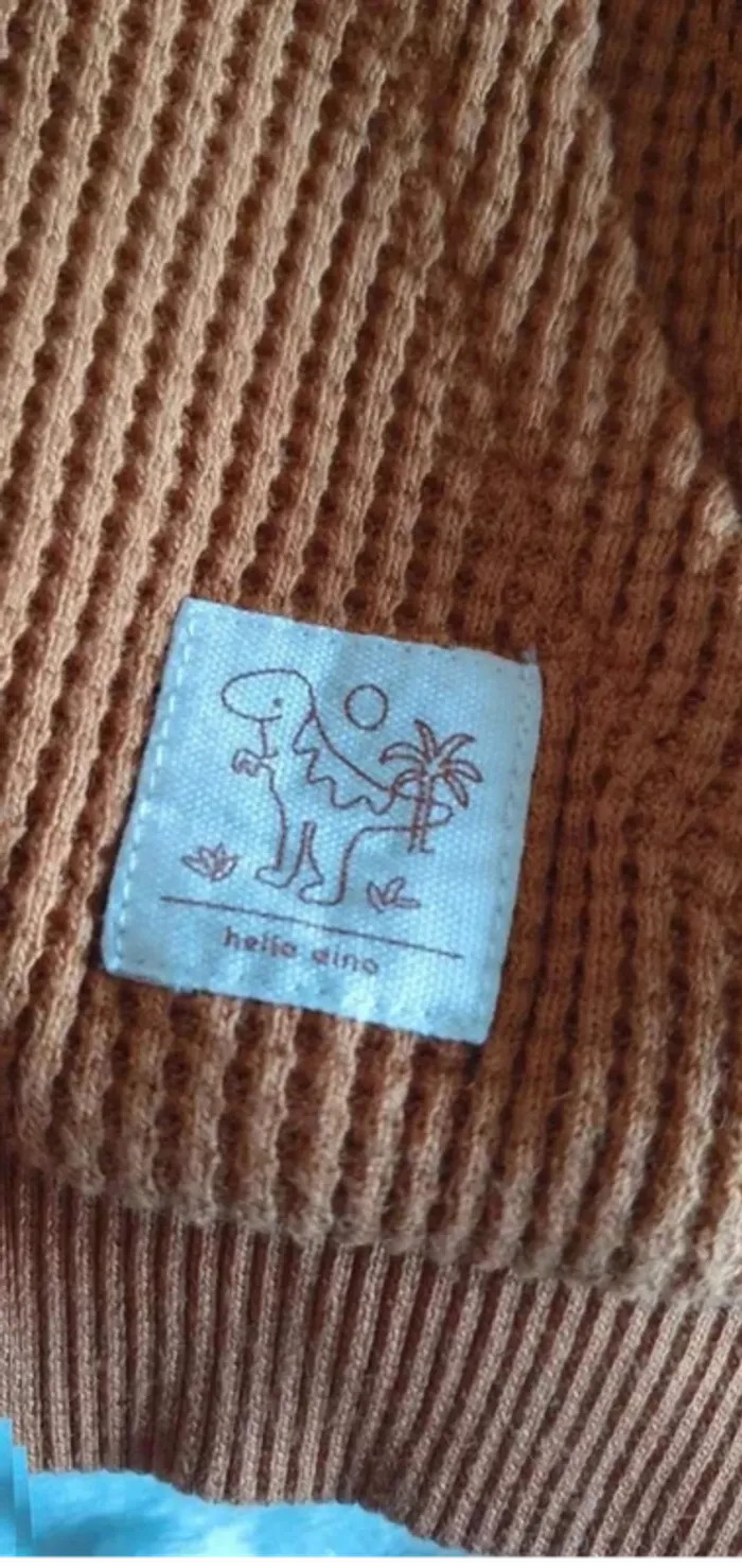Gilet zippé à capuche 6 mois kiabi - photo numéro 4