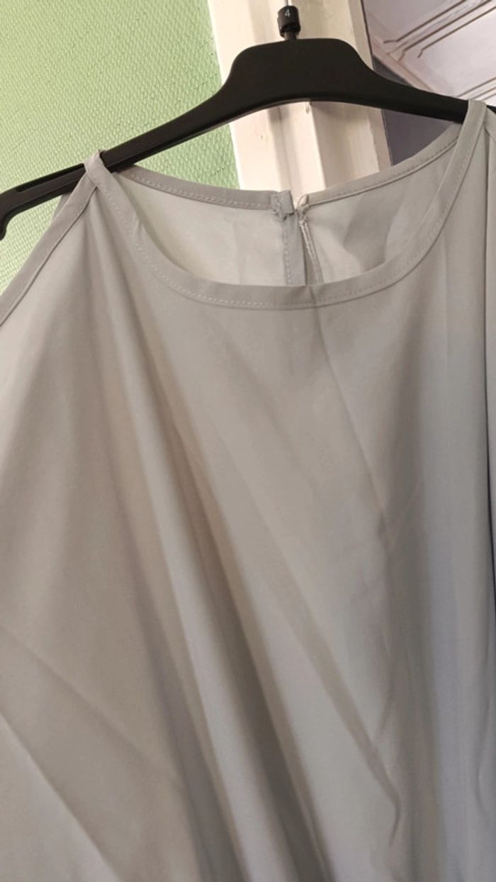 Robe de soirée grise perle - photo numéro 4