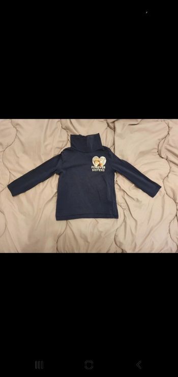 T shirt ml col roulé/sous pull