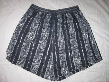 Short Hawaiian Taille L Bleu Homme