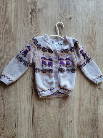 Gilet 100% laine 12 mois