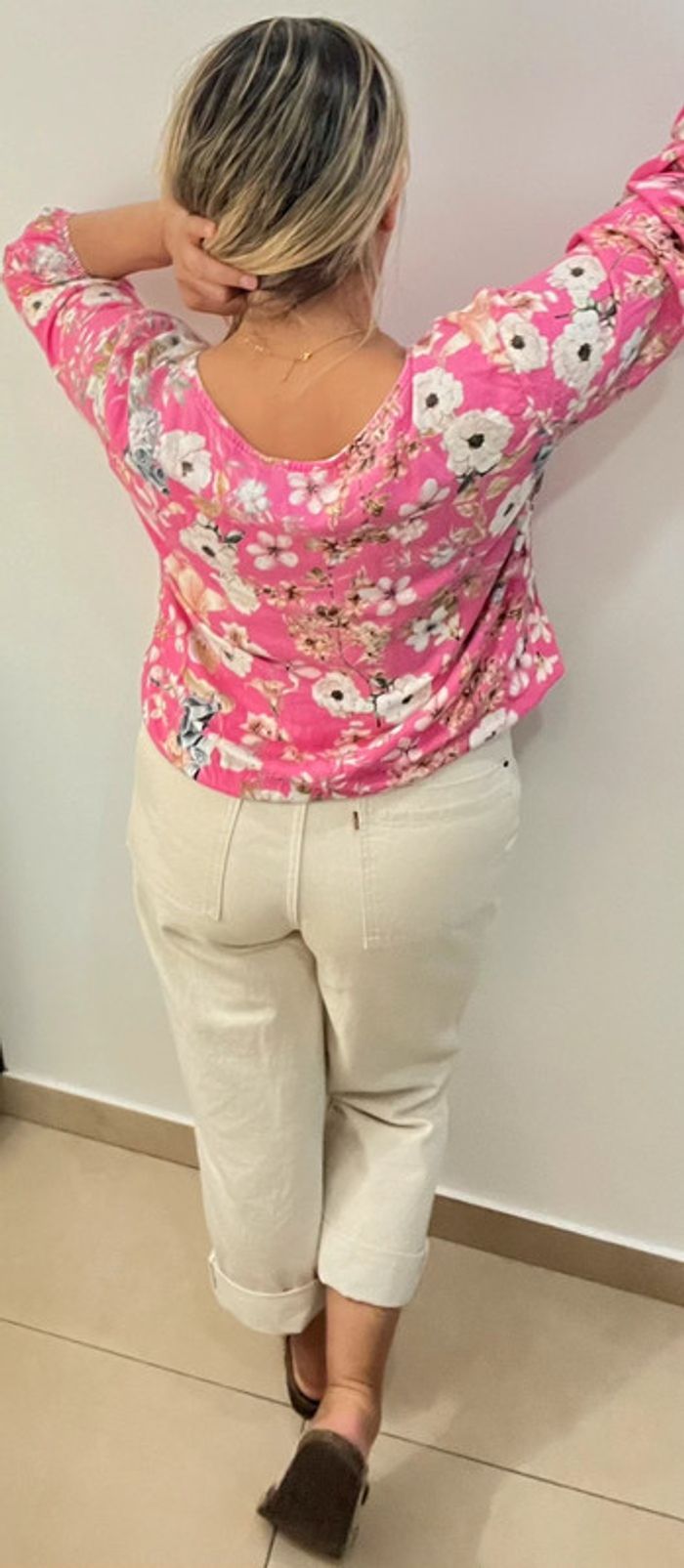 🌸 Blouse imprimée fleurs Made in Italy Taille Unique - photo numéro 8