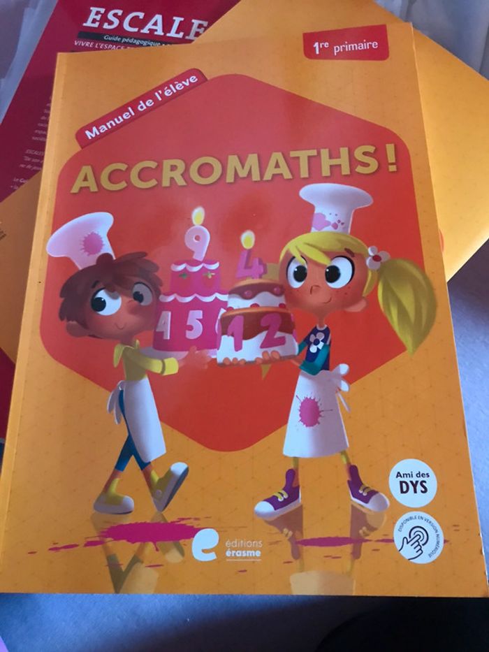 Accromaths ! Éditions érasme Manuel de l’élève + Cahier d’exercices