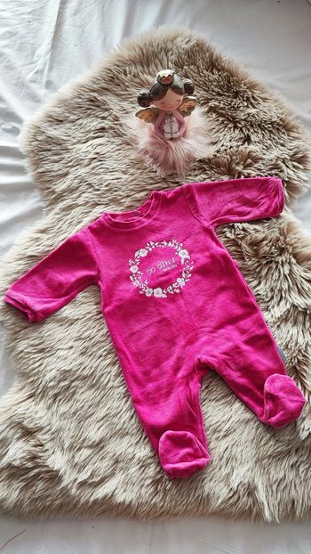 Pyjama velours fushia absorba 3 mois