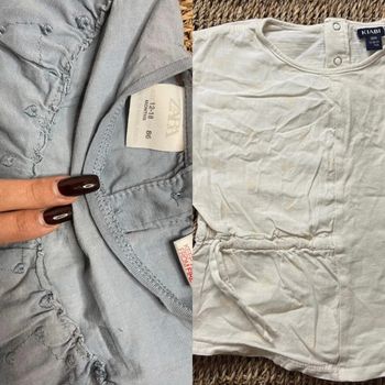 Haut bleu 18M + Tee-shirt resserré