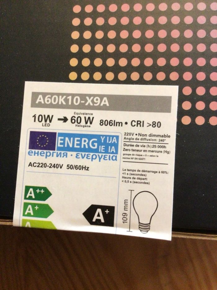 Boite de 10 ampoules Led 10 W - photo numéro 3