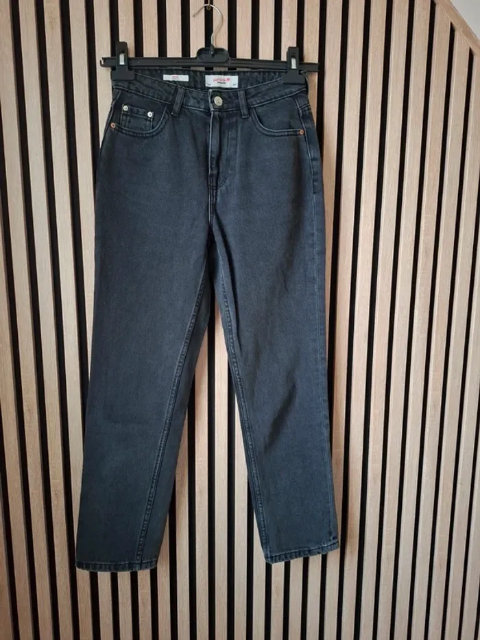 Jeans moderne boyfriends mom noir T 34 - photo numéro 11