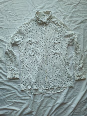 Chemise à motif plume