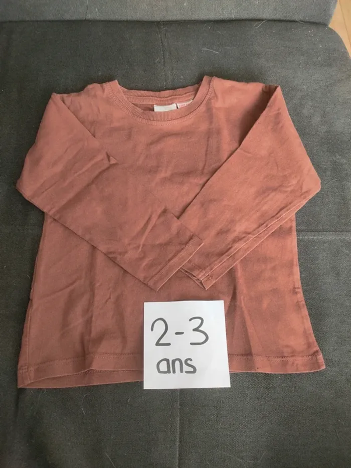 T-shirt manches longues garçon 2-3 ans Zara