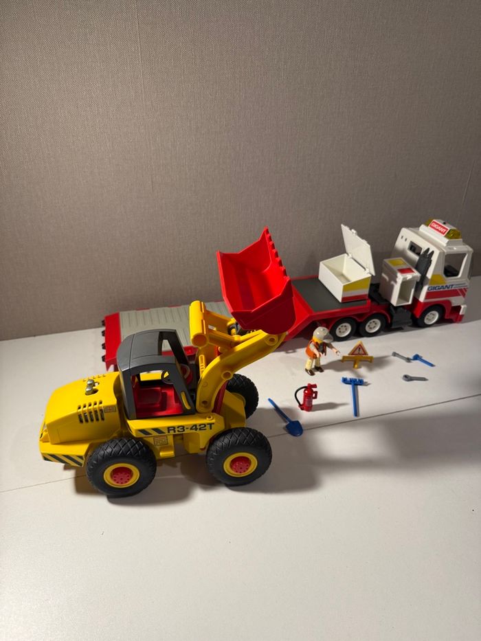 Camion porte char bulldozer Playmobil - photo numéro 3