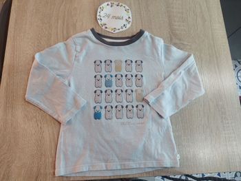 T-shirt manches longues bébé garçon 24mois obaibi