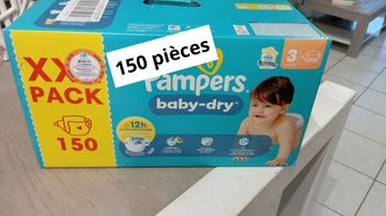 Pack xxl Pampers taille 3