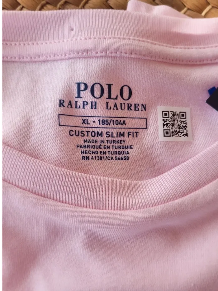 Tee shirt rose  Ralph Lauren XL neuf - photo numéro 3