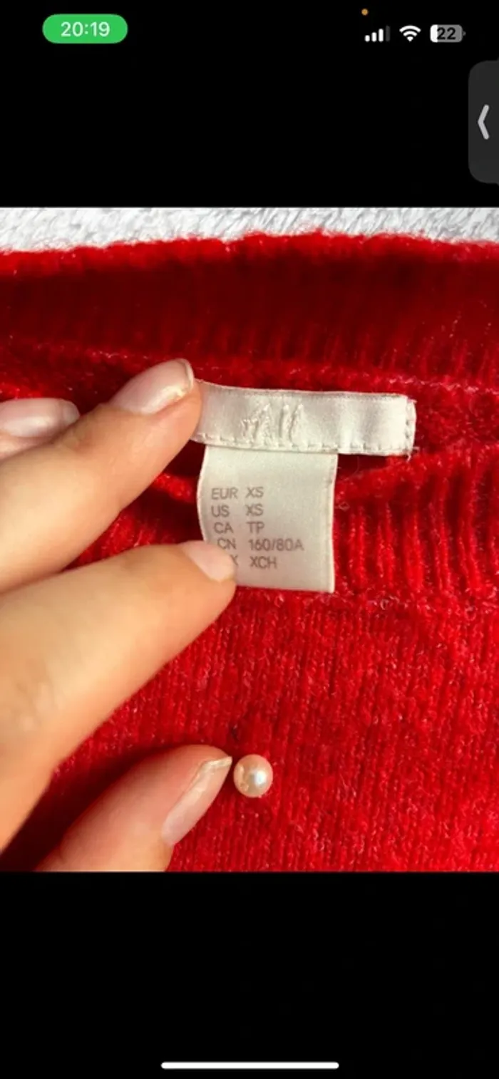 Pull rouge - photo numéro 4