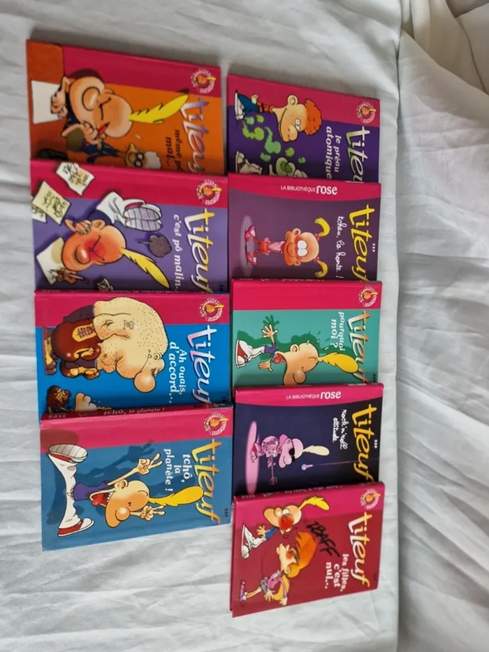 Livres titeuf bibiliotheque rose
