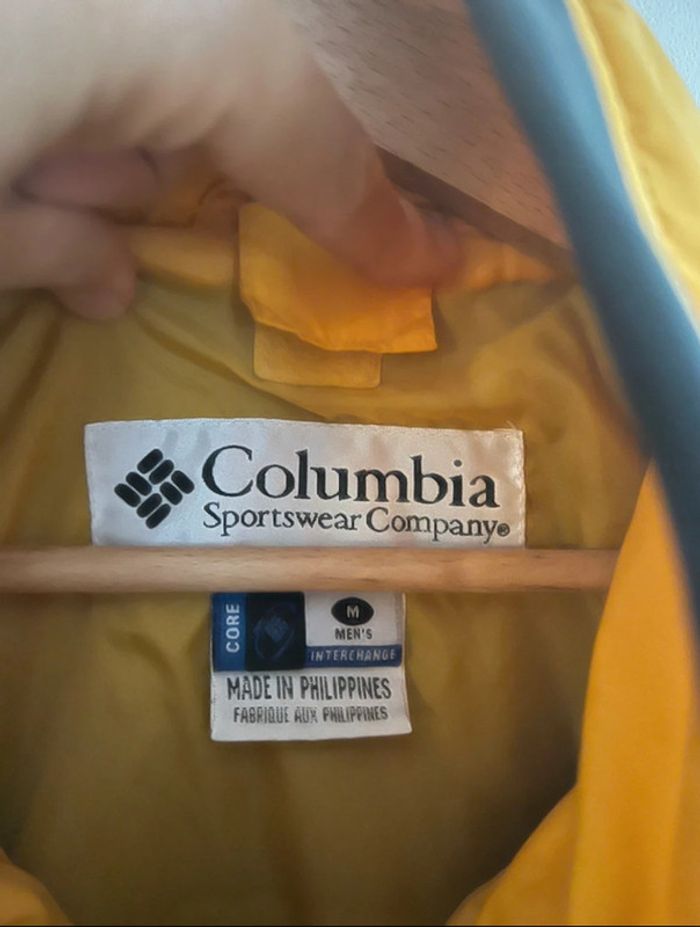 Magnifique manteau / veste Columbia Bugaboo vintage avec multiples poches taille M couleur jaune - photo numéro 5