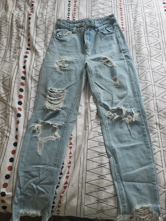 Jean effet destroy