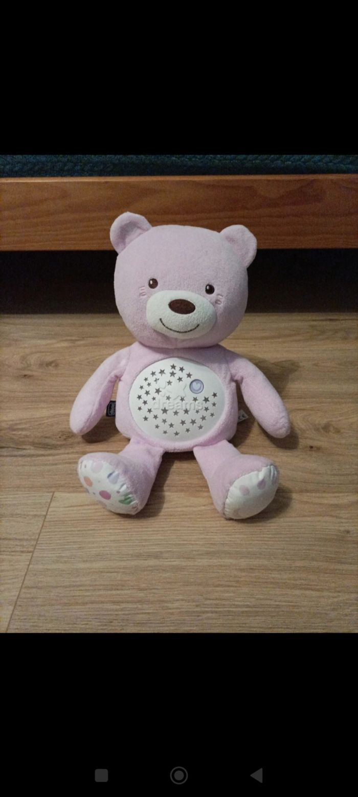 Veilleuse ours rose Chicco