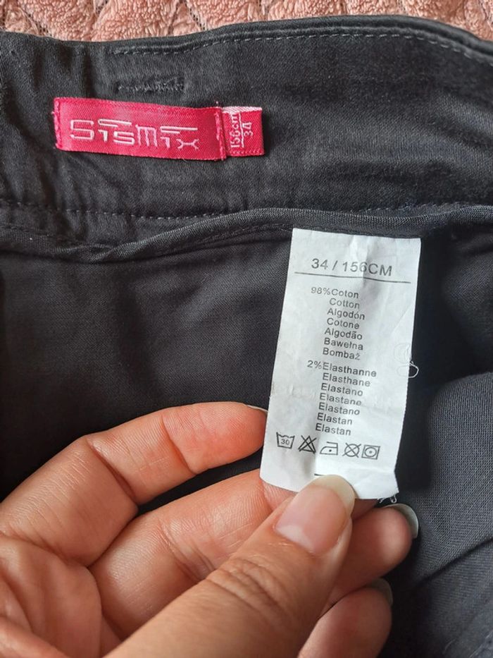 Jupe femme noire sismix 34 comme neuve - photo numéro 6