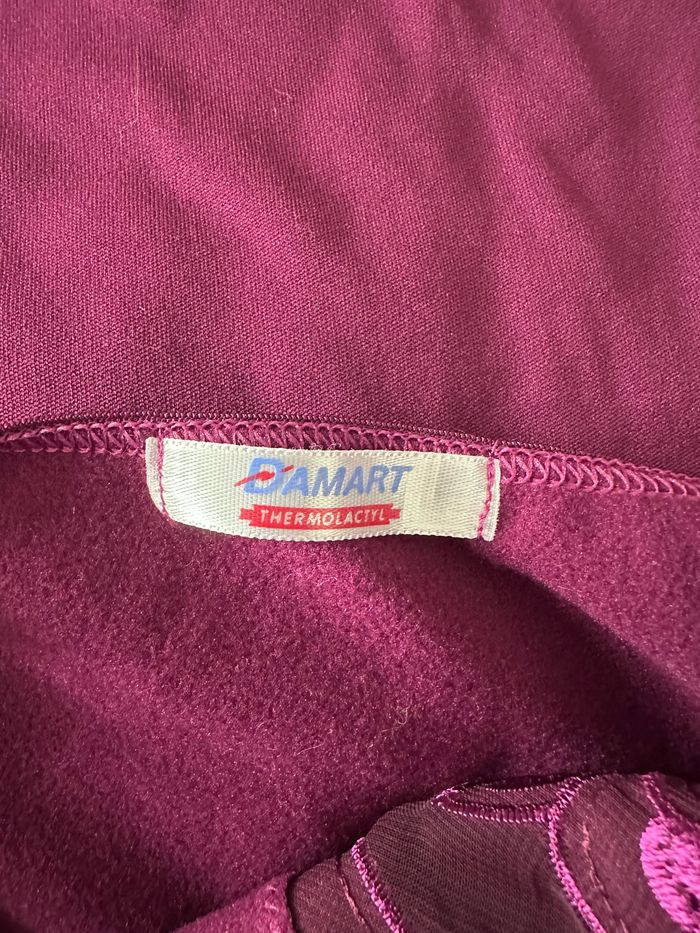 Débardeur en dentelle violet Thermolactyl Damart Vintage T36/38 S/M - photo numéro 7