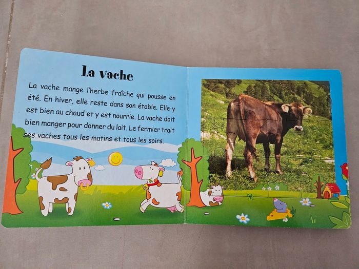 Mon premier livre puzzle Les animaux de la ferme - photo numéro 4