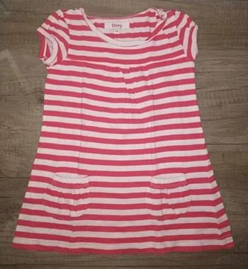 T shirt rouge et blanc à rayures 4 ans Shiny #Fille4ans